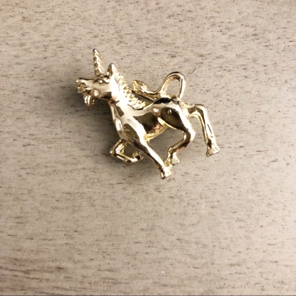 Vintage Gerry’s Unicorn Silvertone Mini Brooch